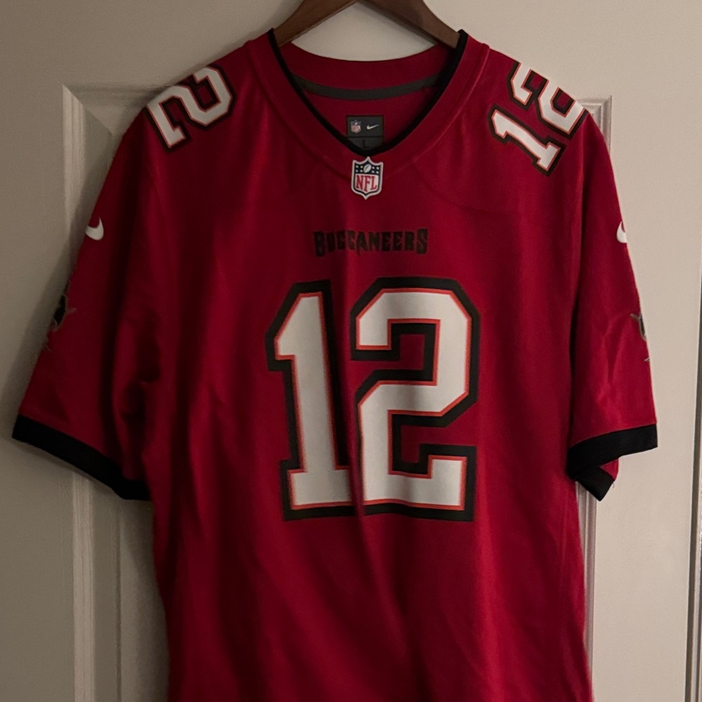 Nike Red Buccaneers Jersey with Number 12